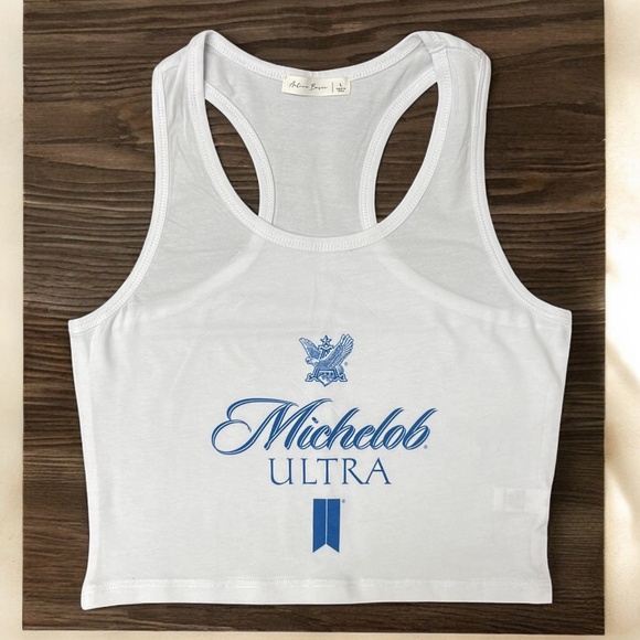 Beer Blue Crop Tank - Picture 1 of 1